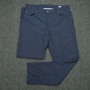 Brax Pants Men 36x33 Blue Cooper Fancy Wool Chino 5 Pocket Trouser